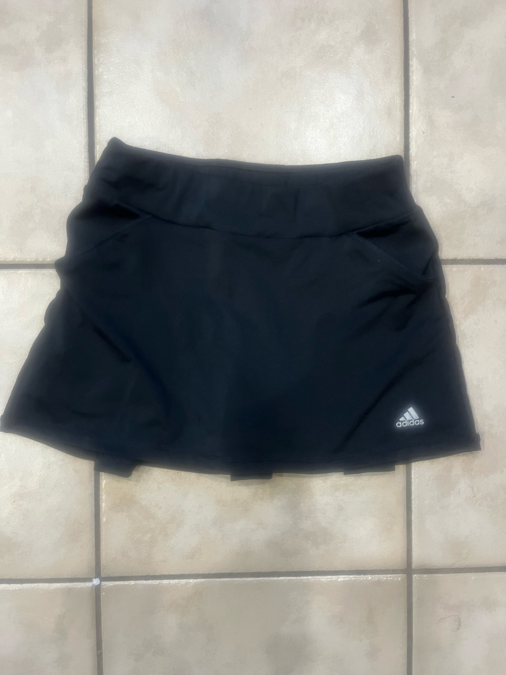adidas girls Black Athletic Skort with Logo